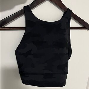 Lululemon Black Camouflage Sports Bra